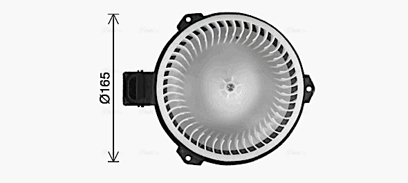 Ventilator habitaclu potrivit CHRYSLER SEBRING; DODGE AVENGER, CALIBER, JOURNEY; HONDA ACCORD VIII, CROSSTOUR I, CR-V III, CR-V IV, PILOT; JEEP COMPASS, PATRIOT; MAZDA CX-9 1.6D-4.0 01.05-