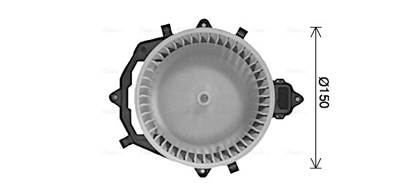 Ventilator habitaclu potrivit CITROEN BERLINGO MINIVAN, C4 GRAND PICASSO I, C4 PICASSO I; PEUGEOT PARTNER ORIGIN MINIVAN, PARTNER TEPEE, PARTNER MINIVAN 1.6D-2.0D 10.06-
