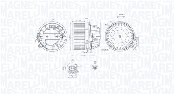 Ventilator habitaclu potrivit CITROEN C2, C2 ENTERPRISE, C3 I, C3 PLURIEL, XSARA PICASSO; PEUGEOT 1007, 206 1.1-2.0D 08.98-