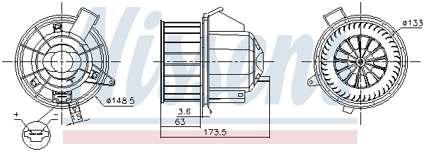 Ventilator habitaclu potrivit CITROEN C3 AIRCROSS II; OPEL CROSSLAND X, CROSSLAND X   CROSSLAND 1.2-1.6D 03.17-