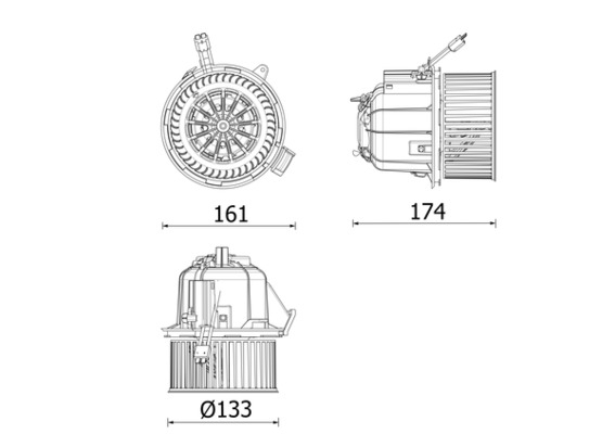 Ventilator habitaclu potrivit CITROEN C3 AIRCROSS II; OPEL CROSSLAND X, CROSSLAND X   CROSSLAND 1.2-1.6D 03.17-