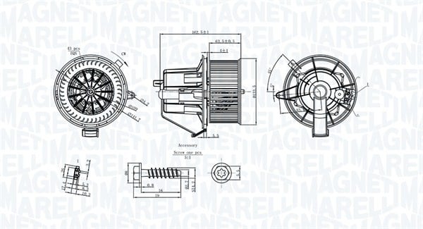 Ventilator habitaclu potrivit CITROEN C3 II, DS3; RENAULT GRAND SCENIC II 1.0-1.9D 05.05-