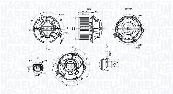 Ventilator habitaclu potrivit CITROEN C5 I 1.8-3.0 03.01-08.04