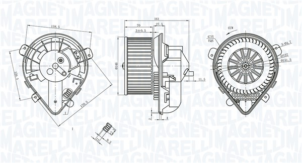 Ventilator habitaclu potrivit CITROEN EVASION, JUMPY I; PEUGEOT 806 1.9D 2.0 2.0D 06.94-12.06