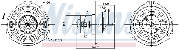 Ventilator habitaclu potrivit DAEWOO LANOS, LEGANZA, NUBIRA 1.3-2.2 02.97-