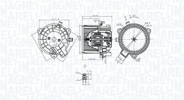 Ventilator habitaclu potrivit FIAT BRAVO II 1.4-2.0D 11.06-12.14