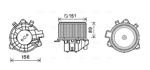 Ventilator habitaclu potrivit FIAT BRAVO II, STILO 1.2-2.4 10.01-12.14