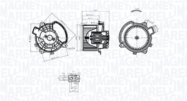 Ventilator habitaclu potrivit FIAT STILO 1.2-1.9D 10.01-08.08