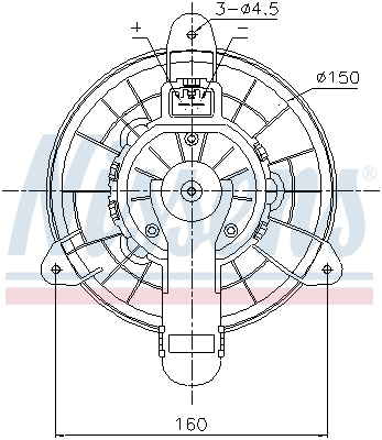 Ventilator habitaclu potrivit FORD TOURNEO CUSTOM V362, TRANSIT CUSTOM V362, TRANSIT V363 1.0H-Electric dupa 2012 [2]