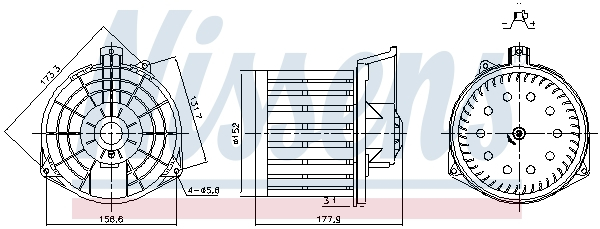 Ventilator habitaclu potrivit HONDA CIVIC VIII 1.4-2.2D 09.05-01.12