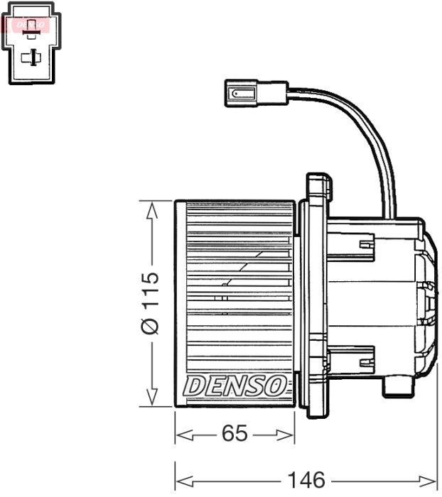 Ventilator habitaclu potrivit HYUNDAI GRAND SANTA FÉ 2.2D/3.0/3.3 2013-2018 [2]
