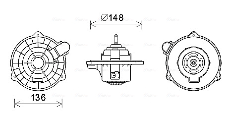 Ventilator habitaclu potrivit HYUNDAI I10 I, I10 II 1.0-1.2LPG 12.07-12.19