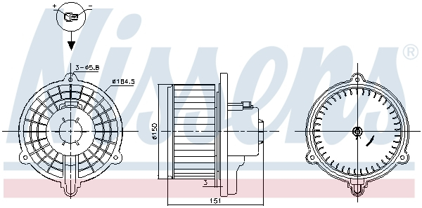 Ventilator habitaclu potrivit HYUNDAI TUCSON; KIA SPORTAGE II 2.0 2.0D 2.7 08.04-