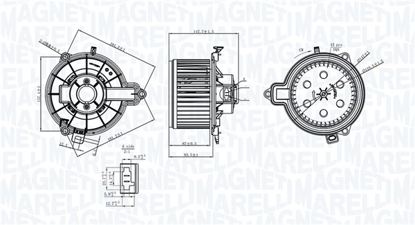 Ventilator habitaclu potrivit IVECO DAILY IV, DAILY V 2.3D 3.0CNG 3.0D 05.06-02.14