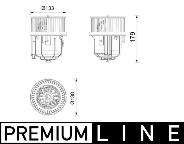 Ventilator habitaclu potrivit JAGUAR E-PACE; LAND ROVER RANGE ROVER EVOQUE, RANGE ROVER VELAR 1.5H-2.0H 09.17-