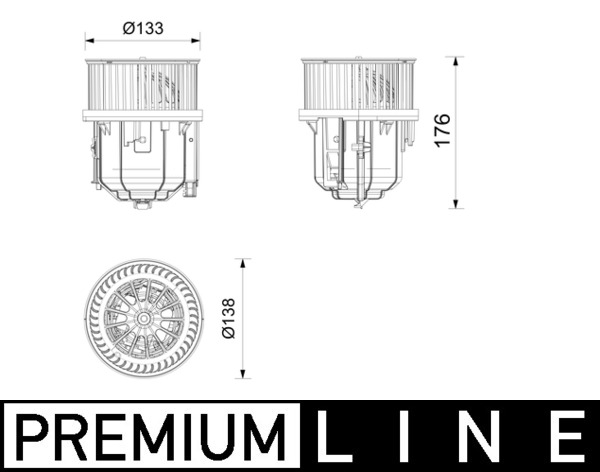 Ventilator habitaclu potrivit LAND ROVER DISCOVERY SPORT, RANGE ROVER EVOQUE 1.5H-2.2D 09.14- [3]