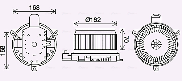 Ventilator habitaclu potrivit LEXUS LX; TOYOTA LAND CRUISER 200 4.5D-5.7 08.07-