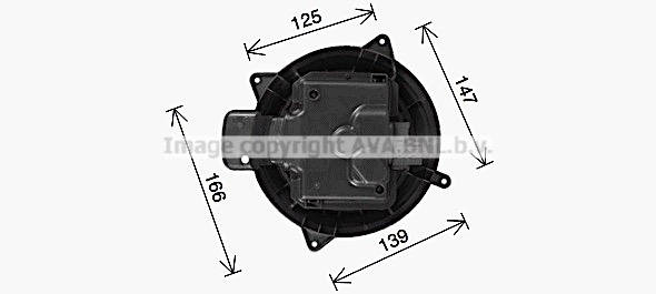 Ventilator habitaclu potrivit MERCEDES GL (X164), M (W164), R (W251, V251) 3.0-6.2 02.05-12.14