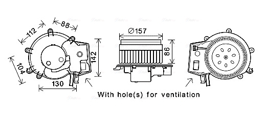 Ventilator habitaclu potrivit MERCEDES SL (R230), SLR (R199) 3.5-6.0 10.01-