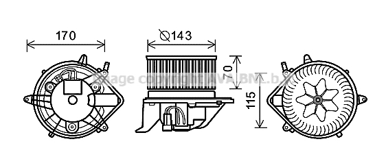 Ventilator habitaclu potrivit MINI (R56), (R57), (R58), (R59), CLUBMAN (R55), CLUBVAN (R55), COUNTRYMAN (R60), PACEMAN (R61) 1.4-2.0D 09.06-10.16