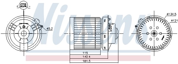 Ventilator habitaclu potrivit NISSAN JUKE 1.5D 1.6 06.10-