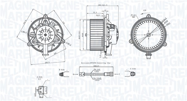 Ventilator habitaclu potrivit OPEL INSIGNIA A, INSIGNIA A COUNTRY, MERIVA B 1.3D-2.8 07.08-03.17