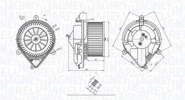 Ventilator habitaclu potrivit PEUGEOT 306 1.1-2.0D 04.93-12.02