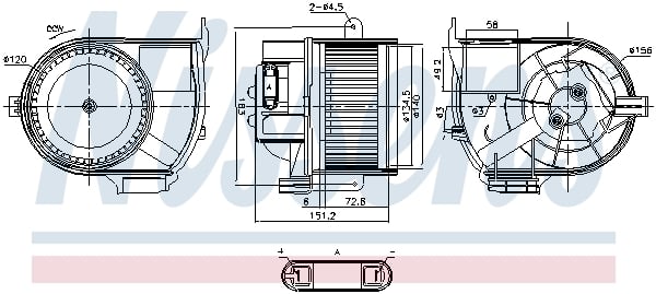 Ventilator habitaclu potrivit RENAULT CLIO II 1.2-3.0 09.98-