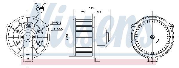 Ventilator habitaclu potrivit TOYOTA AVENSIS, CELICA, COROLLA, COROLLA VERSO, RAV 4 II 1.4-2.4 08.99-03.09