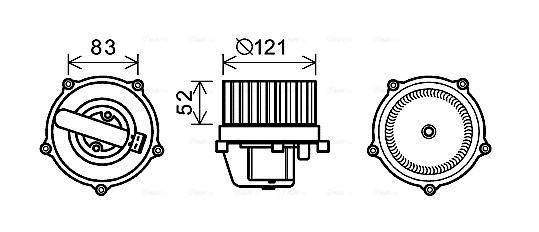 Ventilator habitaclu potrivit VW CALIFORNIA T4 CAMPER, TRANSPORTER T4 1.8-2.8 09.90-06.03