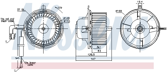 Ventilator habitaclu VW GOLF III, GOLF IV, VENTO 1.4 intre 1991-2002