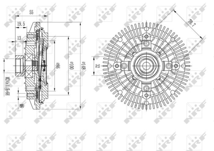 Ventilator potrivit BMW Seria 5 (E28), 7 (E23) 2.4D/3.2/3.4 1980-1987 [4]