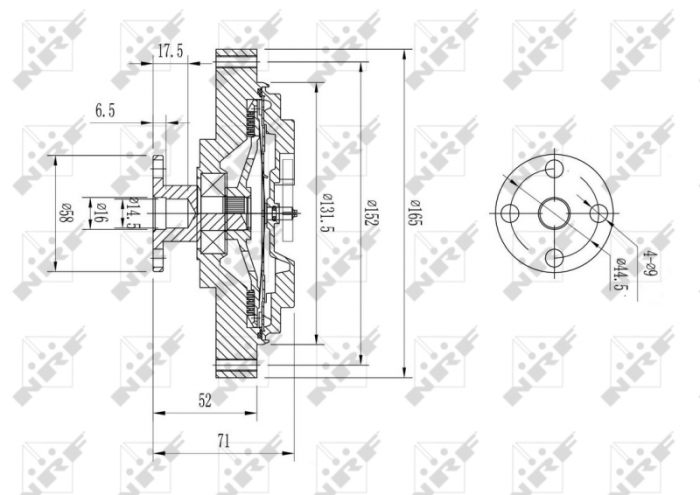 Ventilator potrivit MERCEDES G (W463), S (C126), S (W126), SL (R107) 3.8-5.5 12.79-12.94