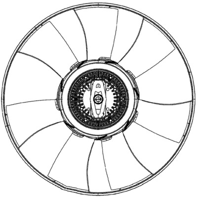 Ventilator potrivit MERCEDES SPRINTER 3,5-T (B906), SPRINTER 3,5-T (B907), SPRINTER 3,5-T (B907, B910), SPRINTER 3-T (B903), SPRINTER 3-T (B906), SPRINTER 3-T (B907) 2.1D-3.0D 03.99- [2]