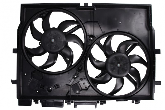 Ventilator radiator (cu carcasa, dublu) potrivit fiat ducato 2.2d 2.3d 3.0d 07.06-