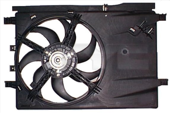Ventilator radiator (cu carcasa) FIAT GRANDE PUNTO, PUNTO, PUNTO EVO; OPEL CORSA D 0.9-1.4LPG dupa 2005