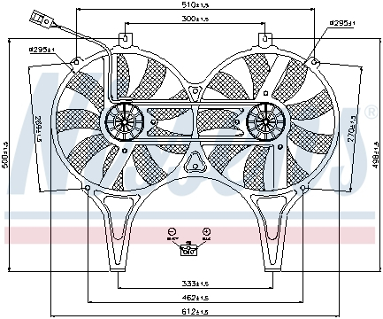 Ventilator radiator (cu carcasa) MERCEDES E T-MODEL (S210), E (W210) 2.0-5.0 intre 1995-2003