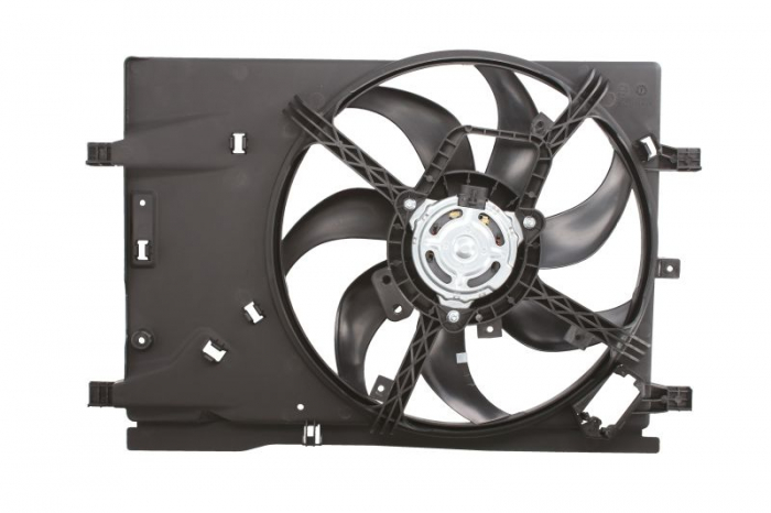 Ventilator radiator (cu carcasa) potrivit ABARTH GRANDE PUNTO; FIAT GRANDE PUNTO, PUNTO, PUNTO EVO, PUNTO/HATCHBACK; OPEL ADAM, CORSA D, CORSA D/HATCHBACK, CORSA E 0.9-1.4LPG 06.05- [2]