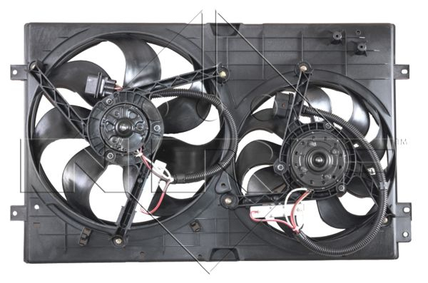 Ventilator radiator potrivit AUDI A3, TT; SEAT AROSA, CORDOBA, IBIZA III, LEON, TOLEDO II; SKODA FABIA I, FABIA I PRAKTIK, FABIA II, OCTAVIA I, OCTAVIA II 1.0-2.3 1994-2015 (cu carcasa) [2]