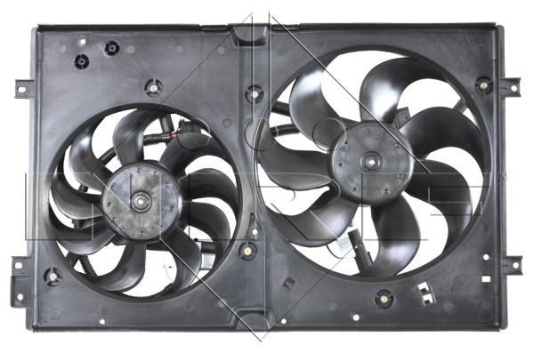 Ventilator radiator (cu carcasa) potrivit AUDI A3, TT; SEAT AROSA, CORDOBA, IBIZA III, LEON, TOLEDO II; SKODA FABIA I, FABIA I PRAKTIK, FABIA II, OCTAVIA I, OCTAVIA II 1.0-2.3 10.94-05.15