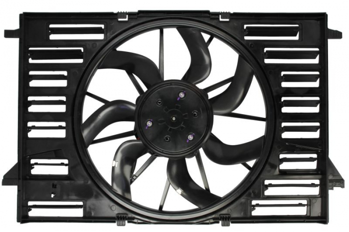 Ventilator radiator (cu carcasa) potrivit AUDI A4 ALLROAD B9, A4 B9, A5, A6 ALLROAD C8, A6 C8, A7, A8 D5, Q5, Q7, Q8; VW TOUAREG 1.4-4.0H 01.15-