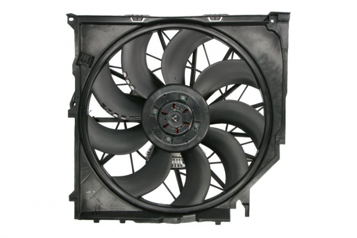 Ventilator radiator (cu carcasa) potrivit BMW 1 (E81), 1 (E82), 1 (E87), 1 (E88), 3 (E90), 3 (E91), 3 (E92), 3 (E93), X3 (E83) 2.0D-3.0D 09.03-12.13