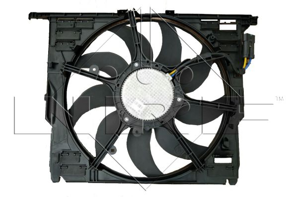 Ventilator radiator potrivit BMW 5 (F10), 5 (F11), 5 GRAN TURISMO (F07), 6 (F12), 6 (F13), 6 GRAN COUPE (F06), 7 (F01, F02, F03, F04) 3.0/3.0D/3.0H 2008-2018 (cu carcasa) [3]