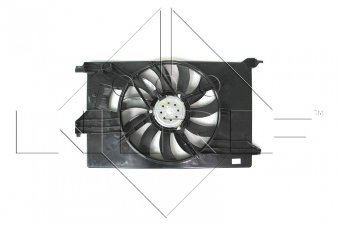 Ventilator radiator potrivit CADILLAC BLS; OPEL SIGNUM, VECTRA C, VECTRA C GTS; SAAB 9-3, 9-3X 1.6-2.2 dupa 2002 - (cu carcasa) [3]