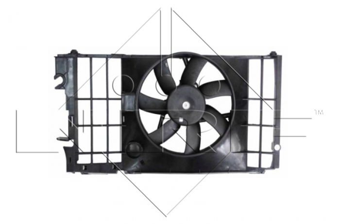 Ventilator radiator potrivit CITROEN BERLINGO, BERLINGO/MINIVAN, XSARA, ZX; PEUGEOT 306, 406, PARTNER, PARTNER/MINIVAN 1.1-2.0D 1991-2015 - (cu carcasa) [2]