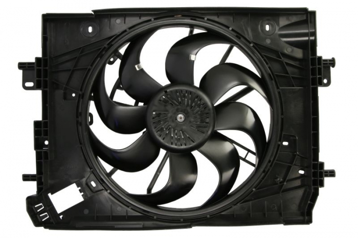 Ventilator radiator (cu carcasa) potrivit DACIA DOKKER, DOKKER MINIVAN, DUSTER, DUSTER SUV, LODGY; RENAULT CAPTUR I, DUSTER 1.0-2.0 04.10-