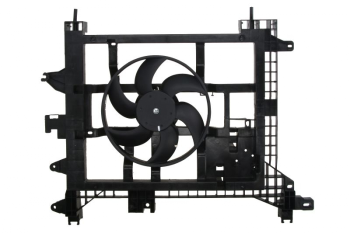 Ventilator radiator (cu carcasa) potrivit DACIA DUSTER, DUSTER SUV; RENAULT DUSTER 1.5D-1.6LPG 04.10-