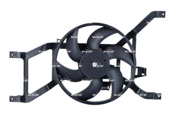Ventilator radiator (cu carcasa) potrivit DACIA LOGAN, LOGAN EXPRESS, LOGAN MCV, SANDERO; LADA LARGUS; RENAULT LOGAN I 1.2-1.6LPG 08.04- [3]