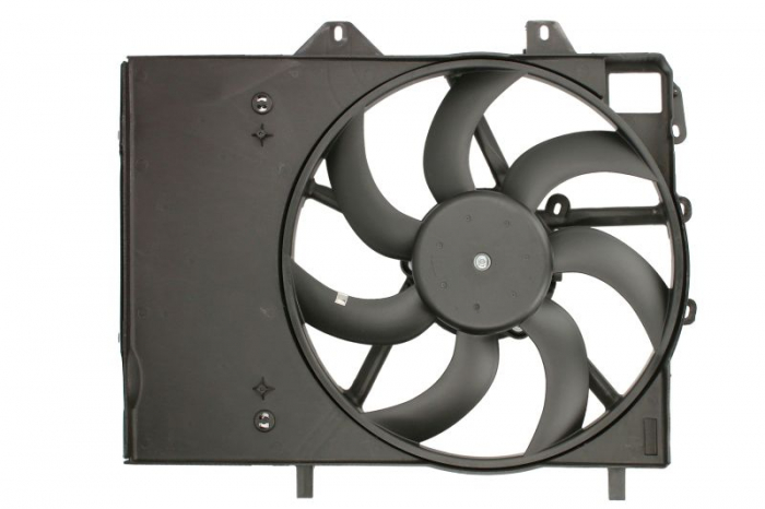 Ventilator radiator (cu carcasa) potrivit DS DS 3; CITROEN C2, C2 ENTERPRISE, C3 AIRCROSS II, C3 I, C3 II, C3 III, C3 PICASSO, C4 CACTUS, C-ELYSEE, DS3; OPEL CROSSLAND X LAND 1.0-1.6LPG 02.02-