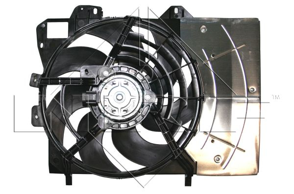 Ventilator radiator (cu carcasa) potrivit DS DS 3; CITROEN C2, C2 ENTERPRISE, C3   C3 ORIGIN III, C3 AIRCROSS II, C3 I, C3 II, C3 PICASSO, C4 CACTUS, C-ELYSEE, DS3 1.0-1.6LPG 02.02-